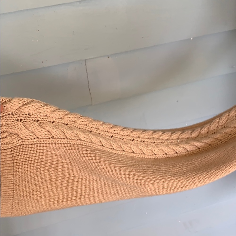 WHBM Braided Detail Cold Shoulder Sweater Top - Picture 8 of 16